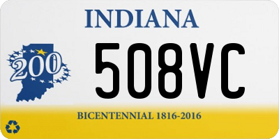 IN license plate 508VC