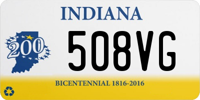 IN license plate 508VG
