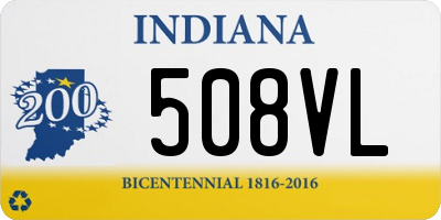 IN license plate 508VL