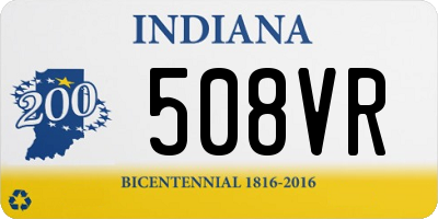 IN license plate 508VR