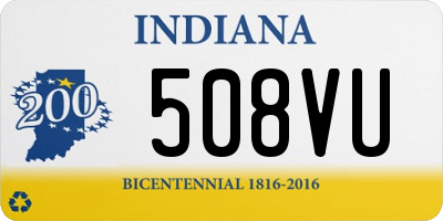 IN license plate 508VU