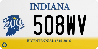 IN license plate 508WV