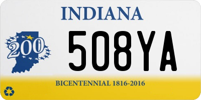 IN license plate 508YA