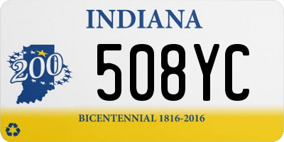 IN license plate 508YC