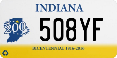 IN license plate 508YF