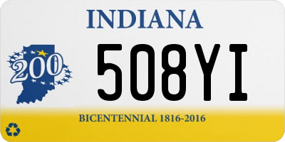 IN license plate 508YI