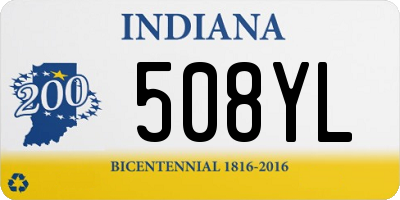 IN license plate 508YL