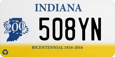 IN license plate 508YN