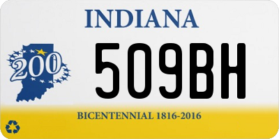 IN license plate 509BH