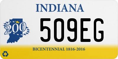 IN license plate 509EG