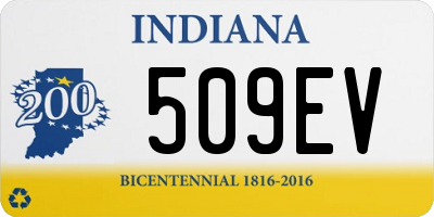 IN license plate 509EV