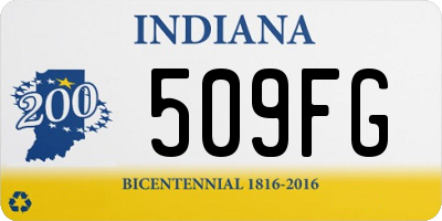 IN license plate 509FG