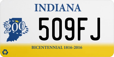 IN license plate 509FJ