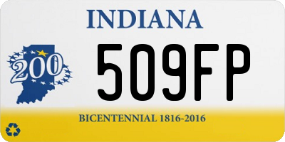 IN license plate 509FP