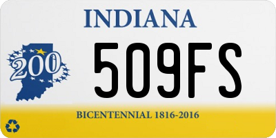 IN license plate 509FS