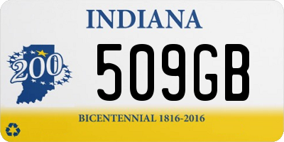 IN license plate 509GB