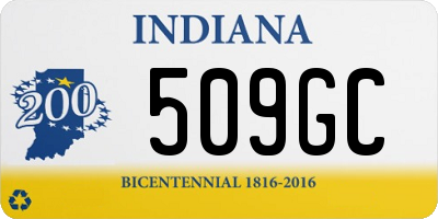 IN license plate 509GC