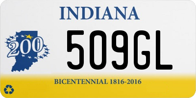 IN license plate 509GL