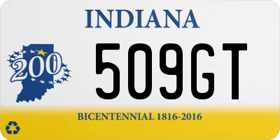 IN license plate 509GT