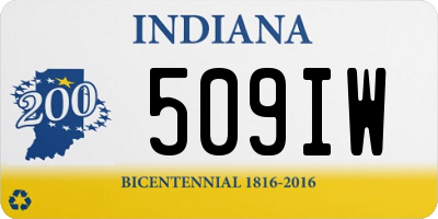 IN license plate 509IW