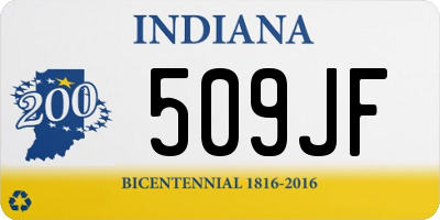 IN license plate 509JF