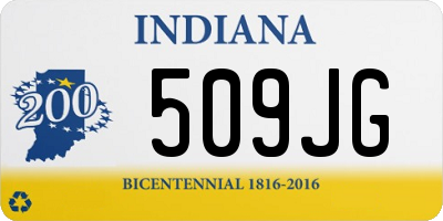 IN license plate 509JG