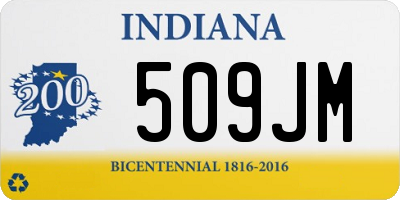 IN license plate 509JM