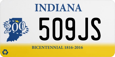 IN license plate 509JS