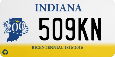 IN license plate 509KN