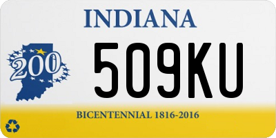 IN license plate 509KU