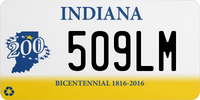 IN license plate 509LM