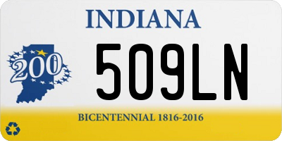 IN license plate 509LN