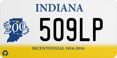 IN license plate 509LP