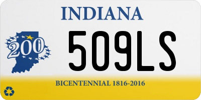 IN license plate 509LS