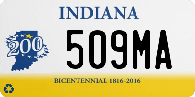 IN license plate 509MA