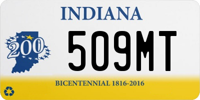 IN license plate 509MT