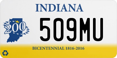 IN license plate 509MU