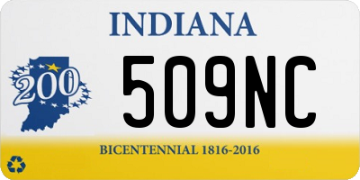 IN license plate 509NC