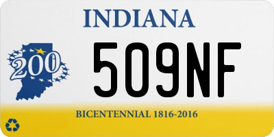 IN license plate 509NF