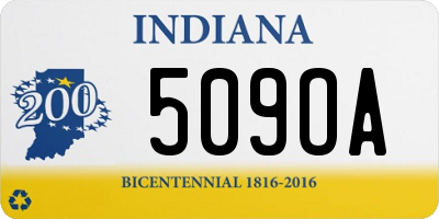 IN license plate 509OA