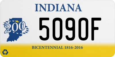 IN license plate 509OF