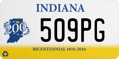 IN license plate 509PG