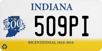 IN license plate 509PI