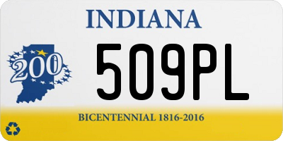 IN license plate 509PL