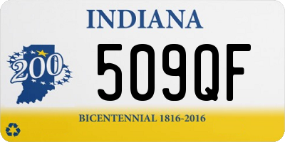 IN license plate 509QF