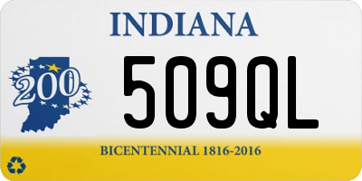 IN license plate 509QL