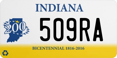 IN license plate 509RA