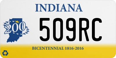 IN license plate 509RC