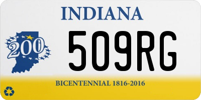 IN license plate 509RG