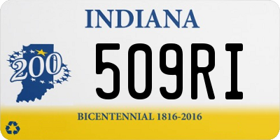 IN license plate 509RI